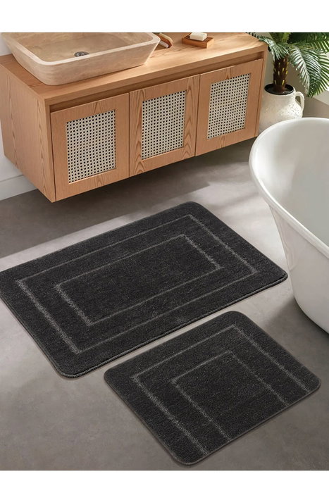 Mijölnir Juego de alfombrillas de baño Cerceve - Antracita